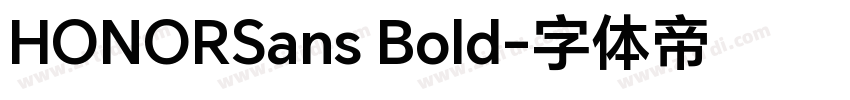 HONORSans Bold字体转换